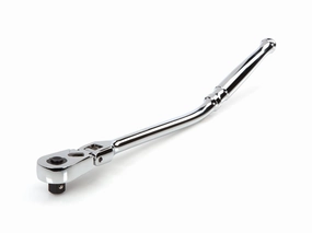 3/8 Inch Drive x 12 Inch Flex Head Quick-Release Bent Handle Ratchet