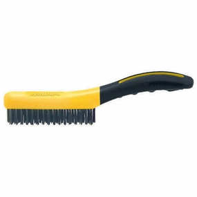 4 X 16 Soft Grip Carbon Steel Wire Brush- Shoe Handle. Labelled