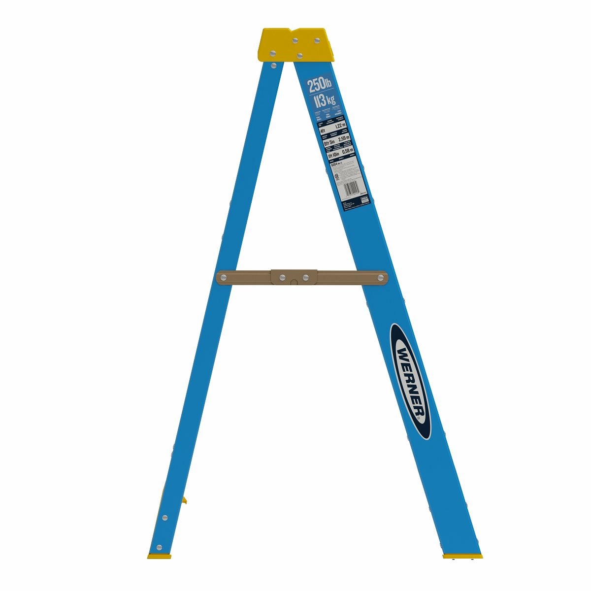 4ft Type I Fiberglass Step Ladder