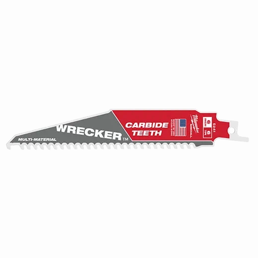 6 In. 6 Tpi The Wrecker With Carbide Teeth Sawzall Blade 1pk