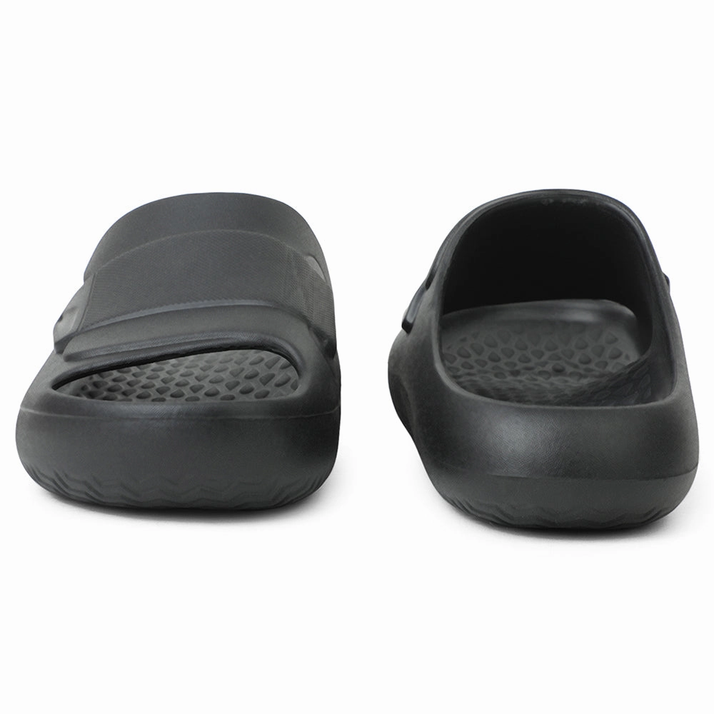 A-HA Black Casual Slides For Men DREAMWALKM By Liberty