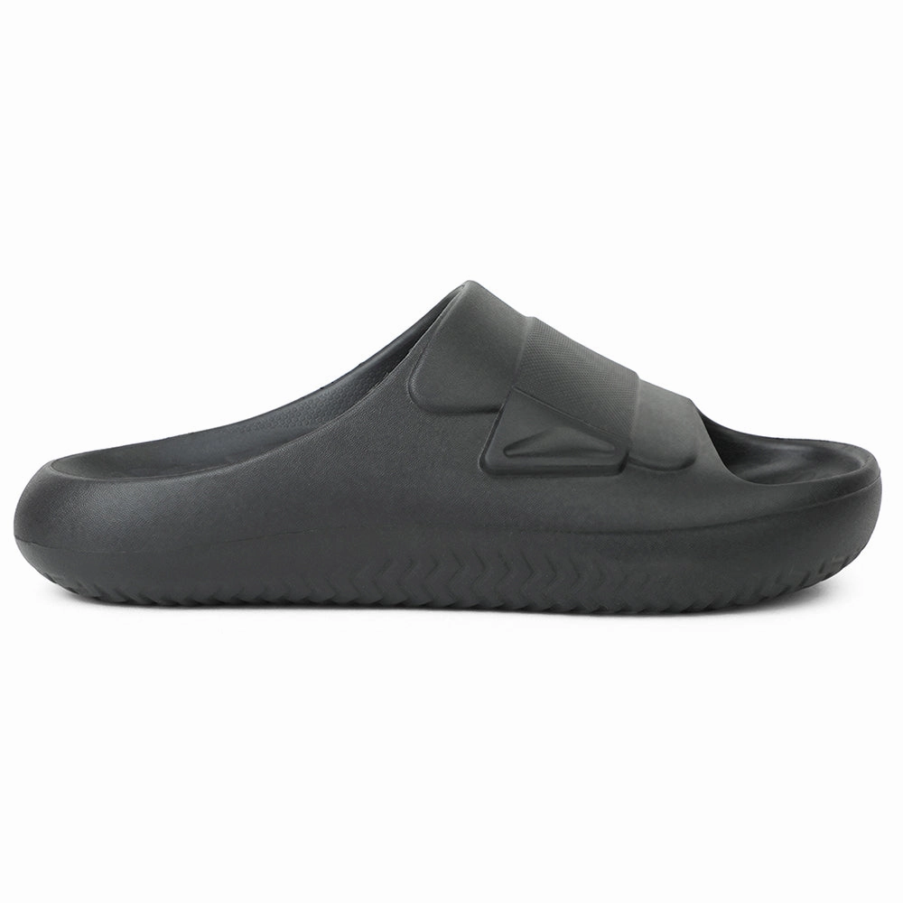 A-HA Black Casual Slides For Men DREAMWALKM By Liberty