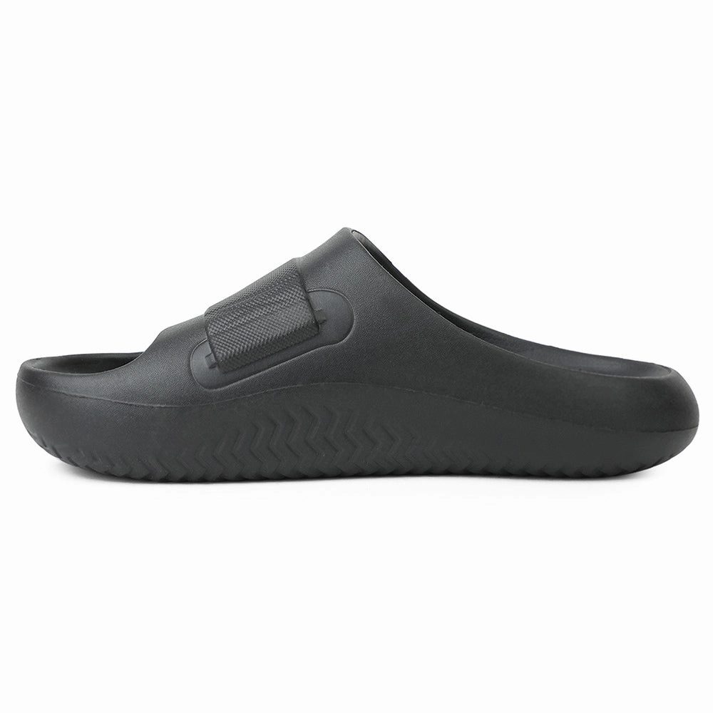 A-HA Black Casual Slides For Men DREAMWALKM By Liberty