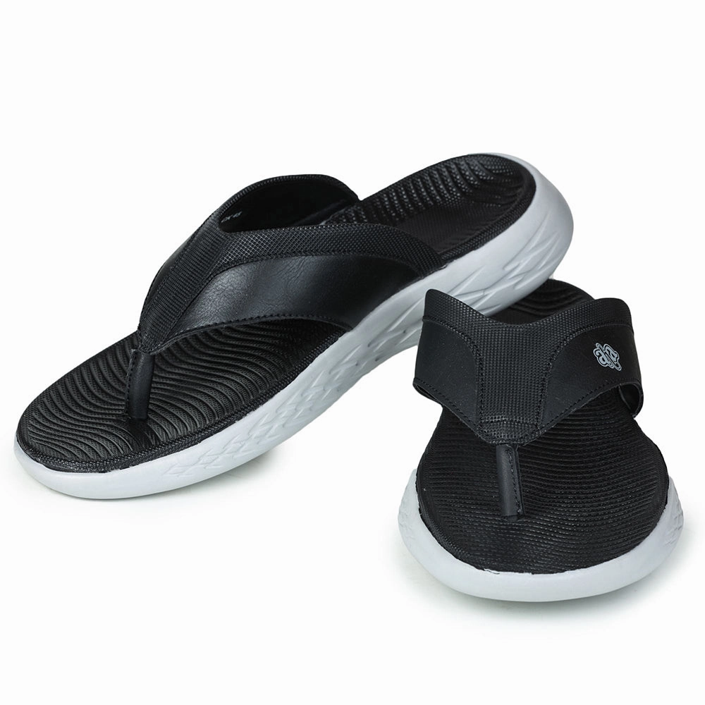A-HA By Liberty IMPACT-6 Black Flip-Flop For Men