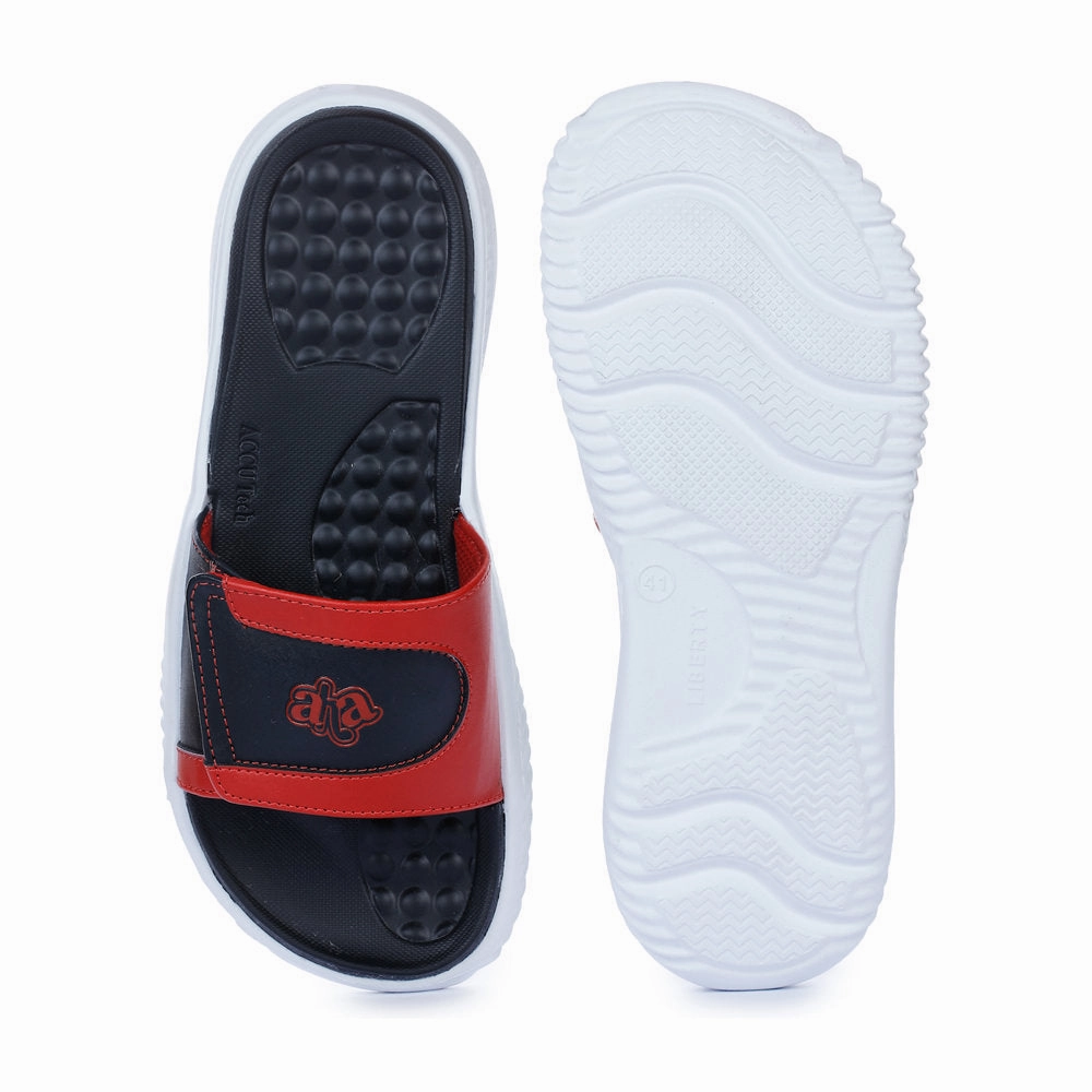 A-HA By Liberty Red Slides For Men STAMINA-2