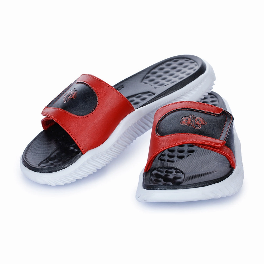 A-HA By Liberty Red Slides For Men STAMINA-2