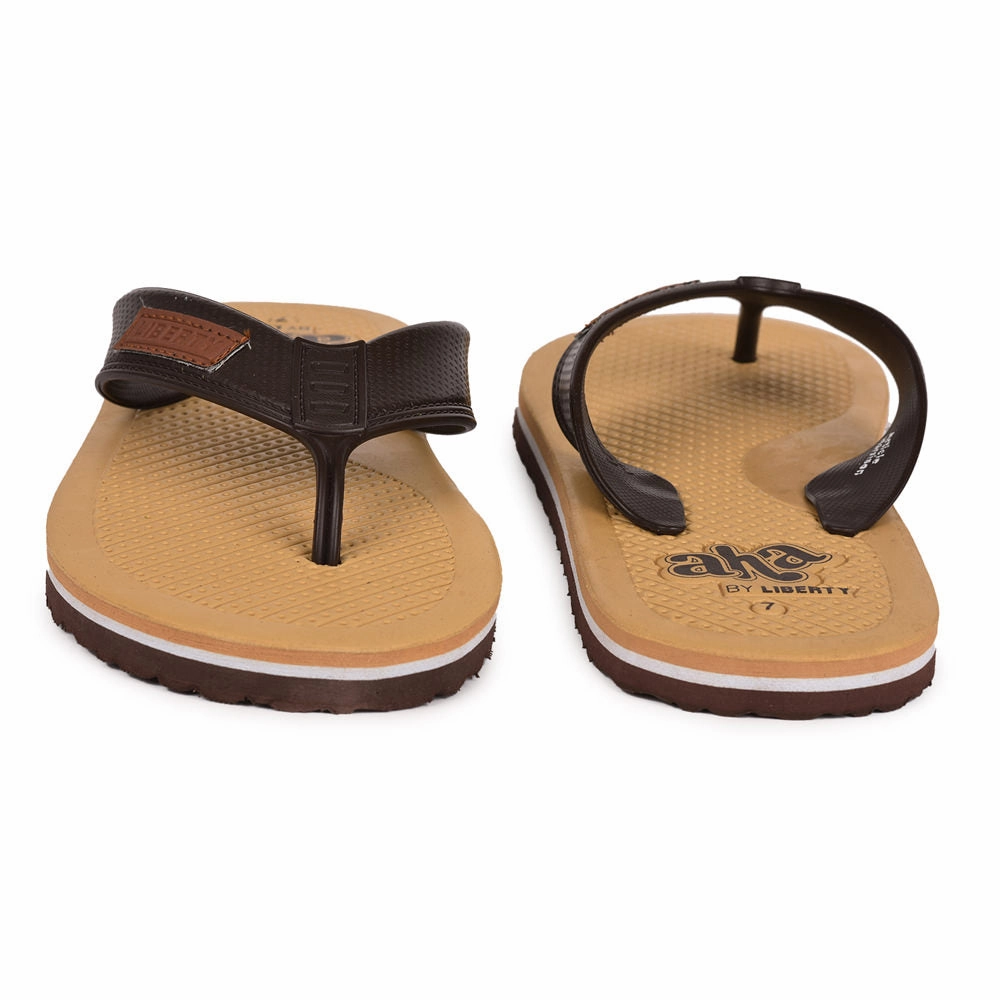 A-HA Casual Beige Flip-Flops For Men HARRISON By Liberty