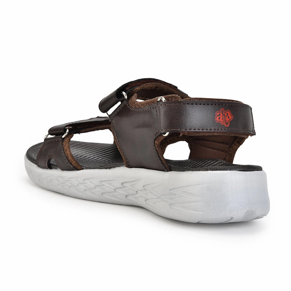 A-HA Casual Brown Sandals For Men LB183-5ME By Liberty