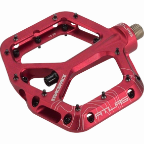 Atlas Plat Pedals 9/16 - Red