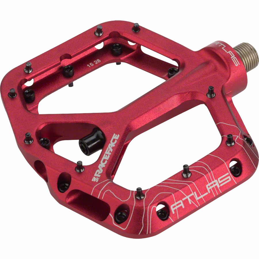 Atlas Plat Pedals 9/16 - Red