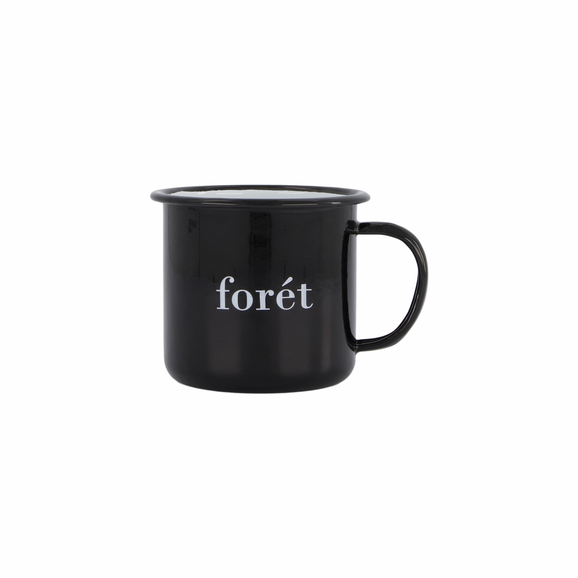 Bean Enamel Mug Black