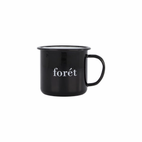 Bean Enamel Mug Black