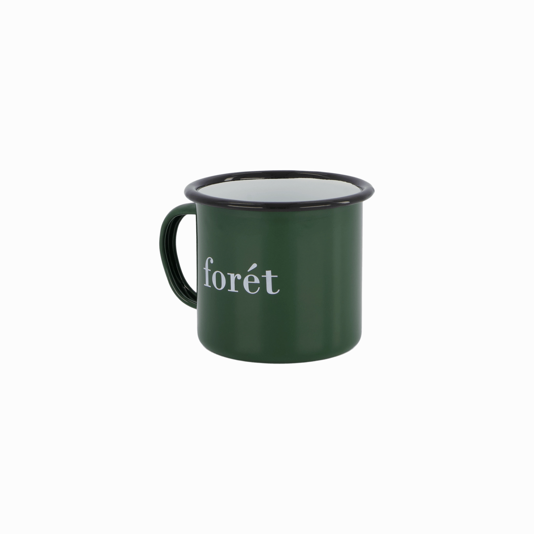 Bean Enamel Mug Darkgreen