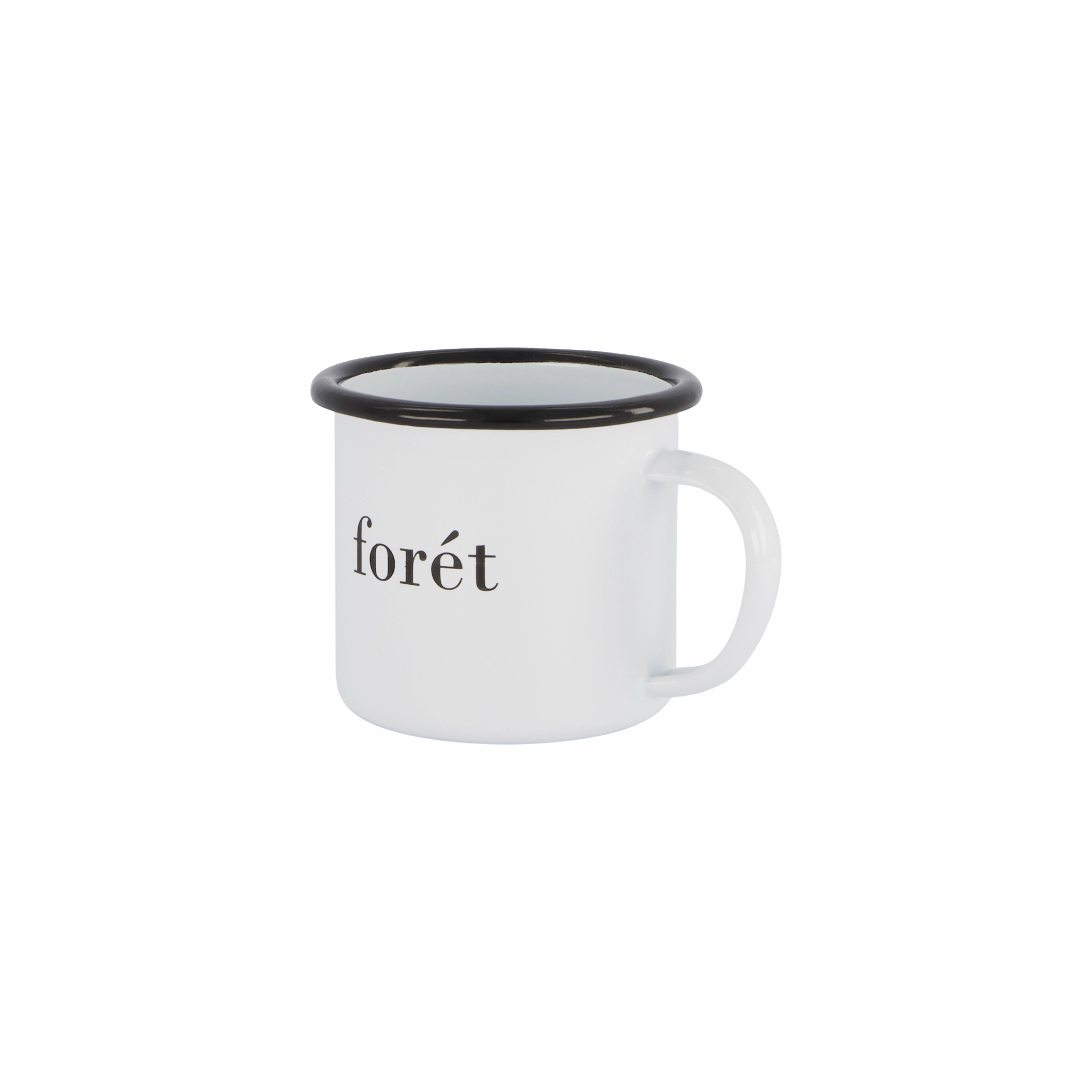 Bean Enamel Mug White