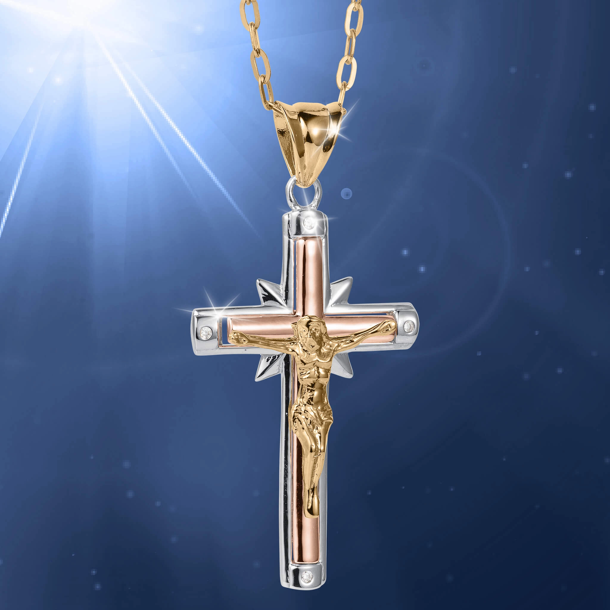 Holy Trinity Crucifix Pendant