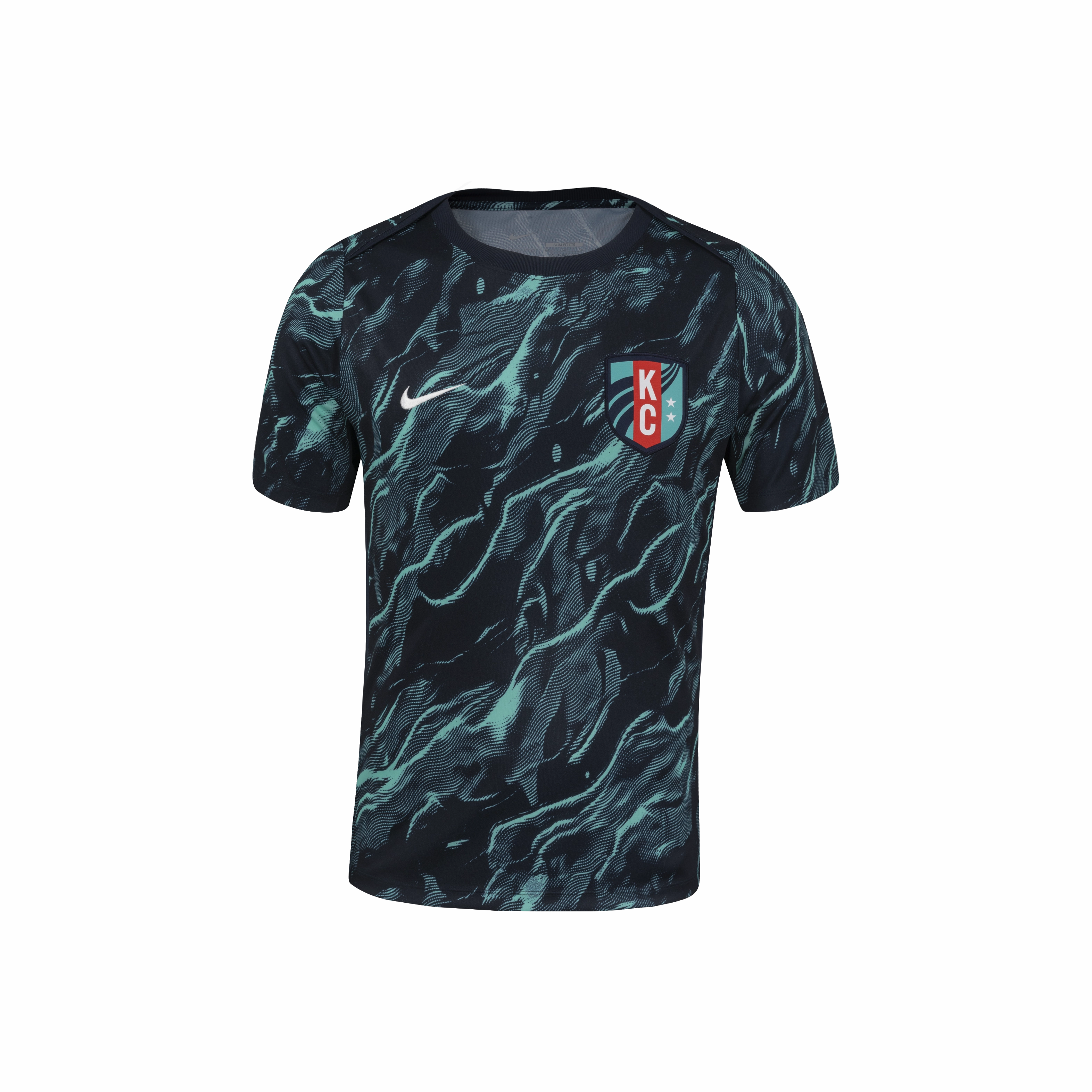 Kansas City Current Pre-Match 2025 Straight Fit Nike Stadium Shirt