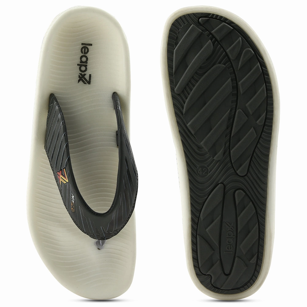 Leap7x Grey Casual Flip Flop For Men NITWALK-1 By Liberty
