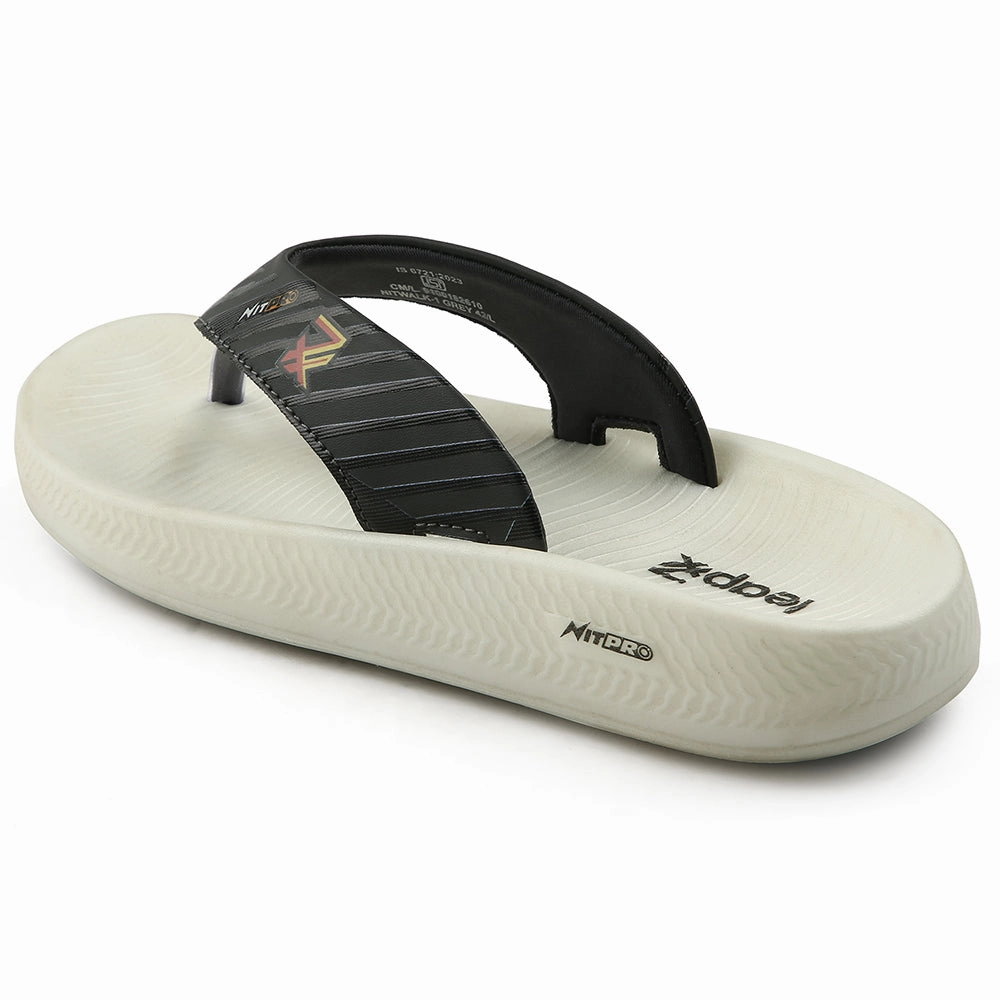 Leap7x Grey Casual Flip Flop For Men NITWALK-1 By Liberty
