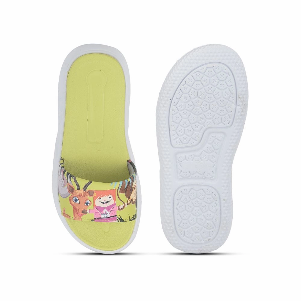 Lucy & Luke Casual Lemon Slides For Kids HIPPO-30S By Liberty