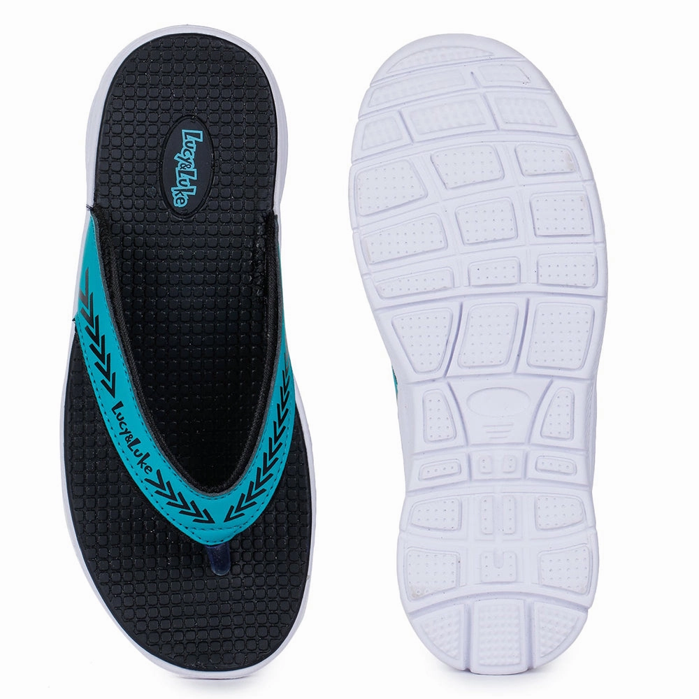 Lucy & Luke (Green) Casual Flip-Flop & Slippers For Kids Oppo-3T By Liberty