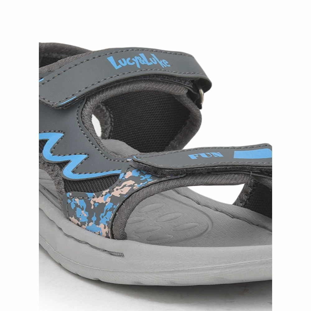 Lucy & Luke (Grey) Casual Sandal For Kids LB167-1 By Liberty