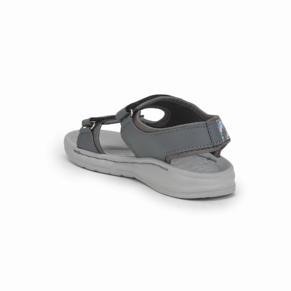 Lucy & Luke (Grey) Casual Sandal For Kids LB167-1 By Liberty