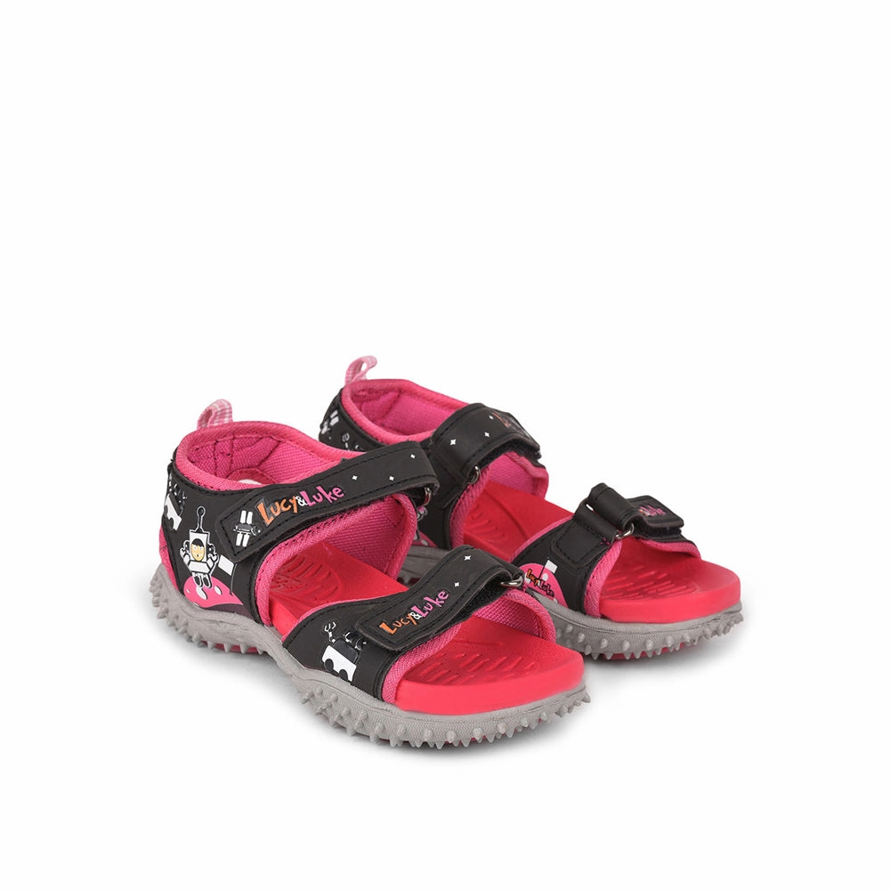 Lucy & Luke (Pink) Casual Sandal For Kids By Liberty