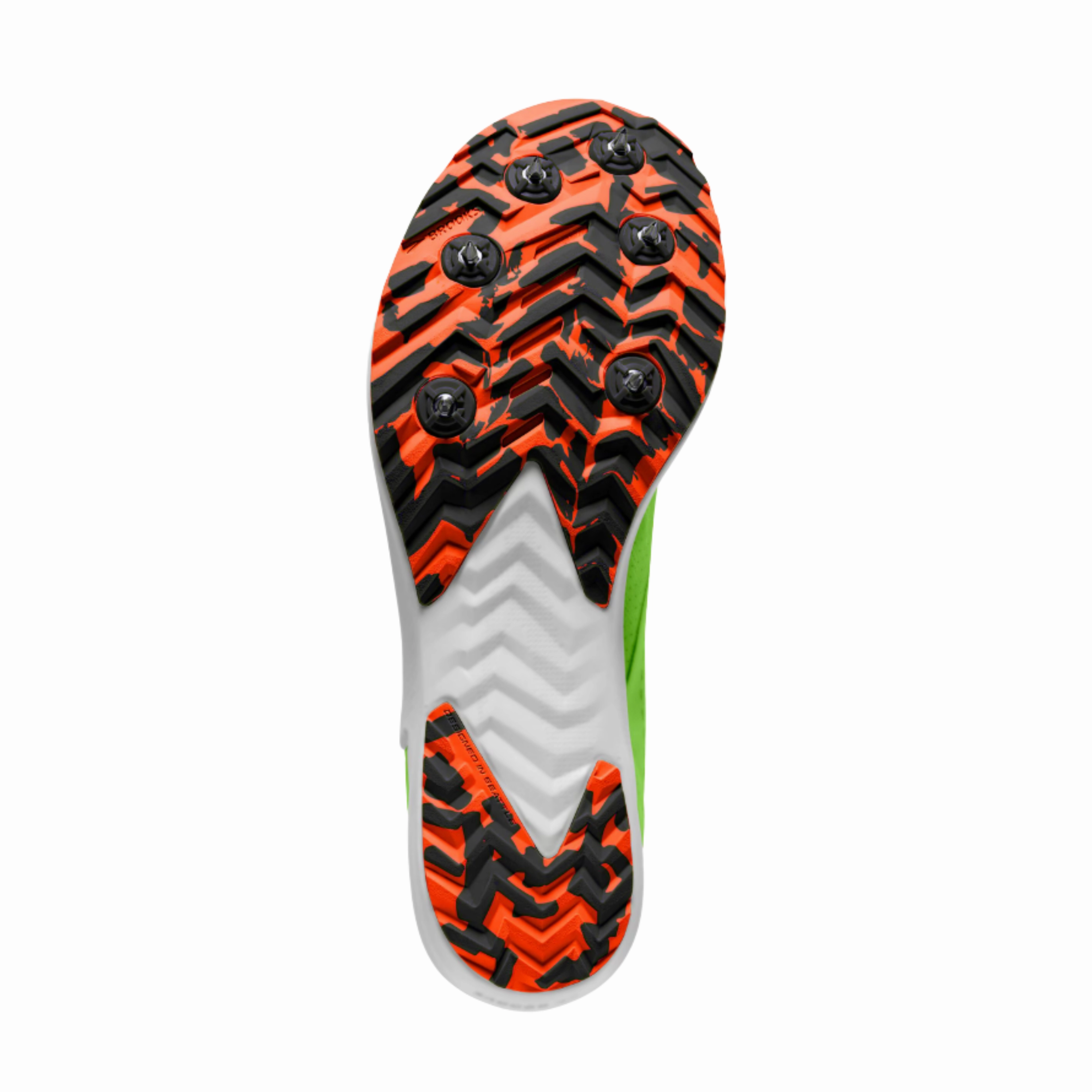 Men's Draft XC Spike – Green Gecko/Red Orange/White (D Width)