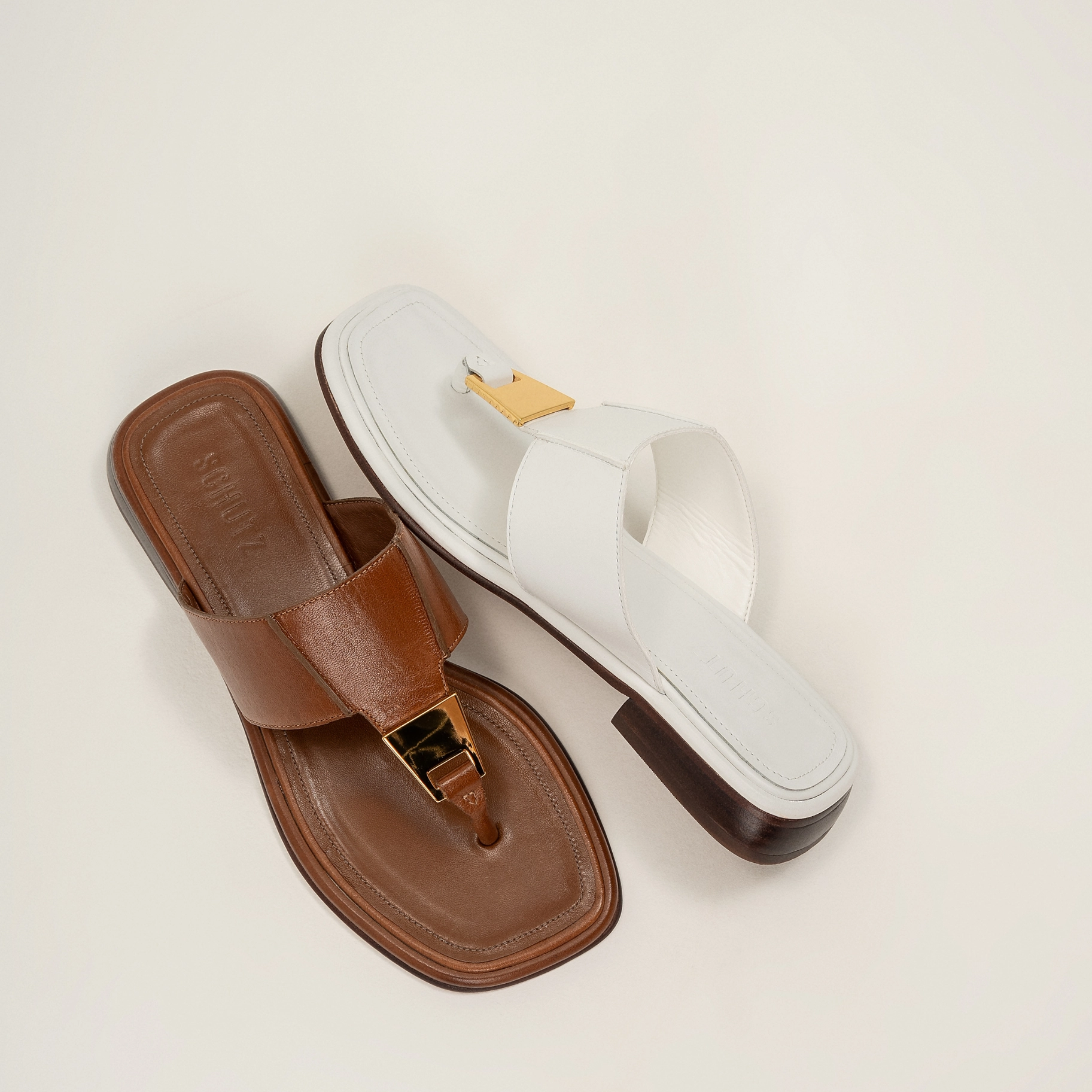 Salma Leather Flat Sandal
