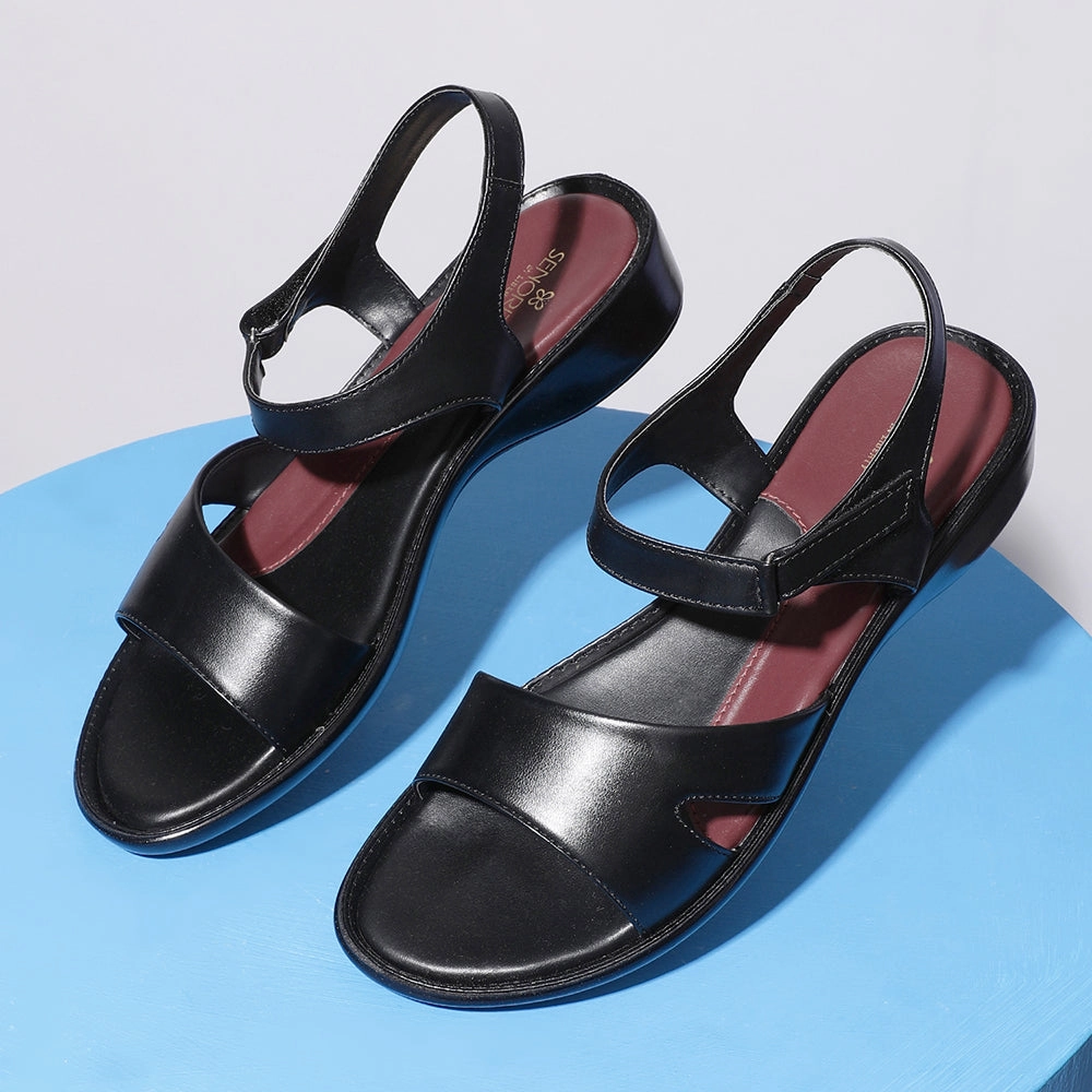 Senorita Casual (Black) Sandals For Women 345-07 By Liberty