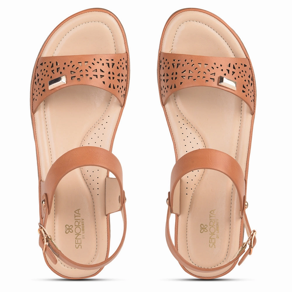 Senorita Fashion (Tan) Sandals For Women MMJ-511 By Liberty