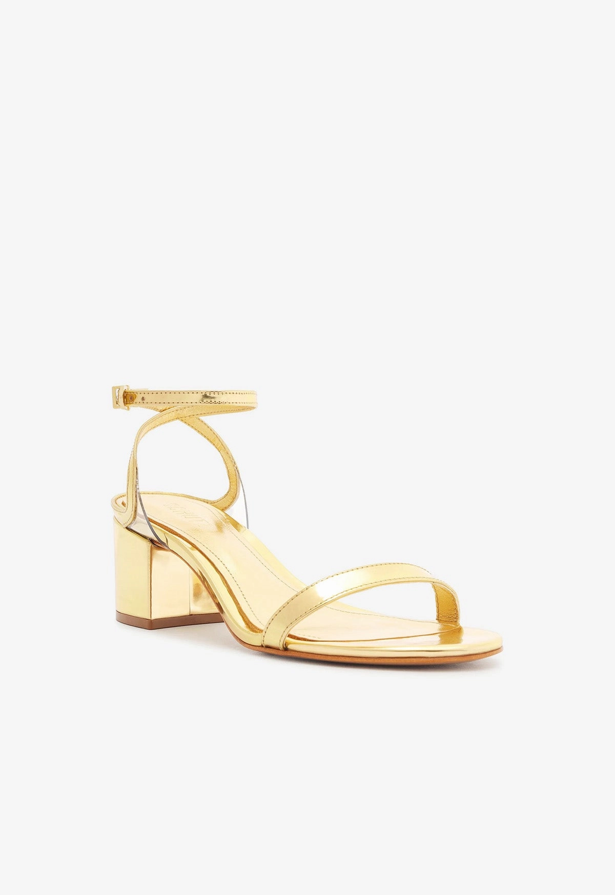 Skye Mid Block Specchio Leather Sandal