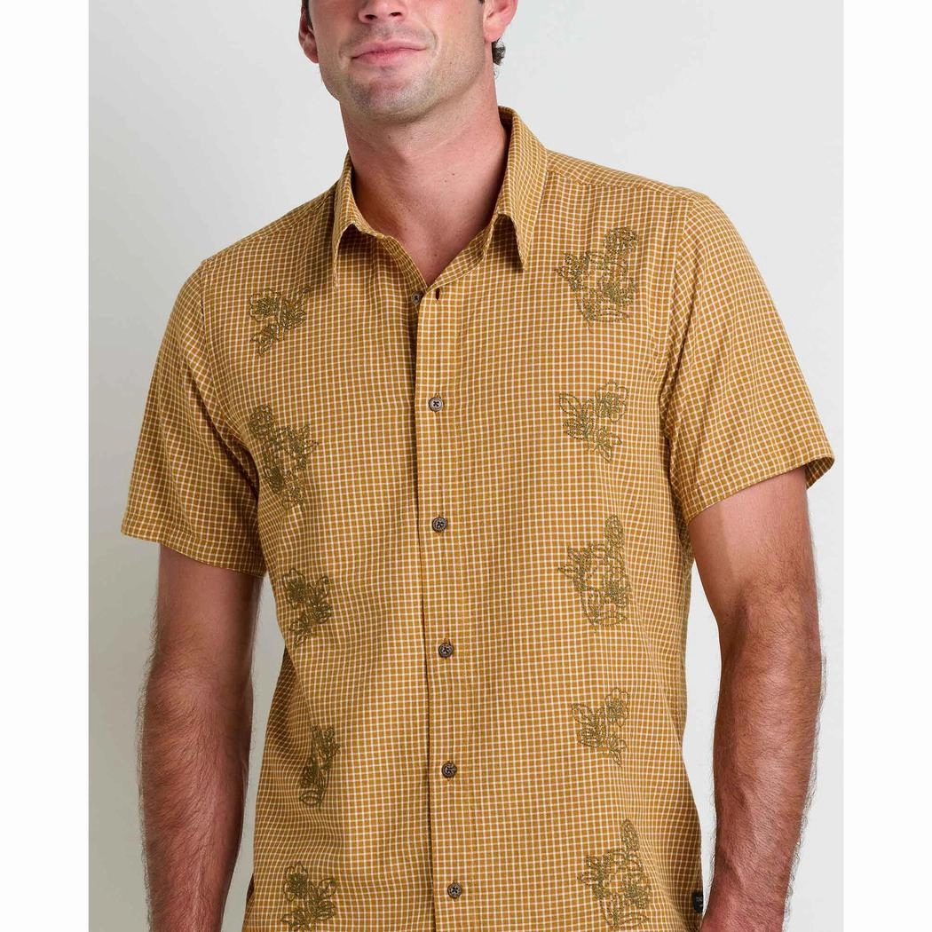 Toad & Co Men's Airscape Short Sleeve Shirt Embroidered