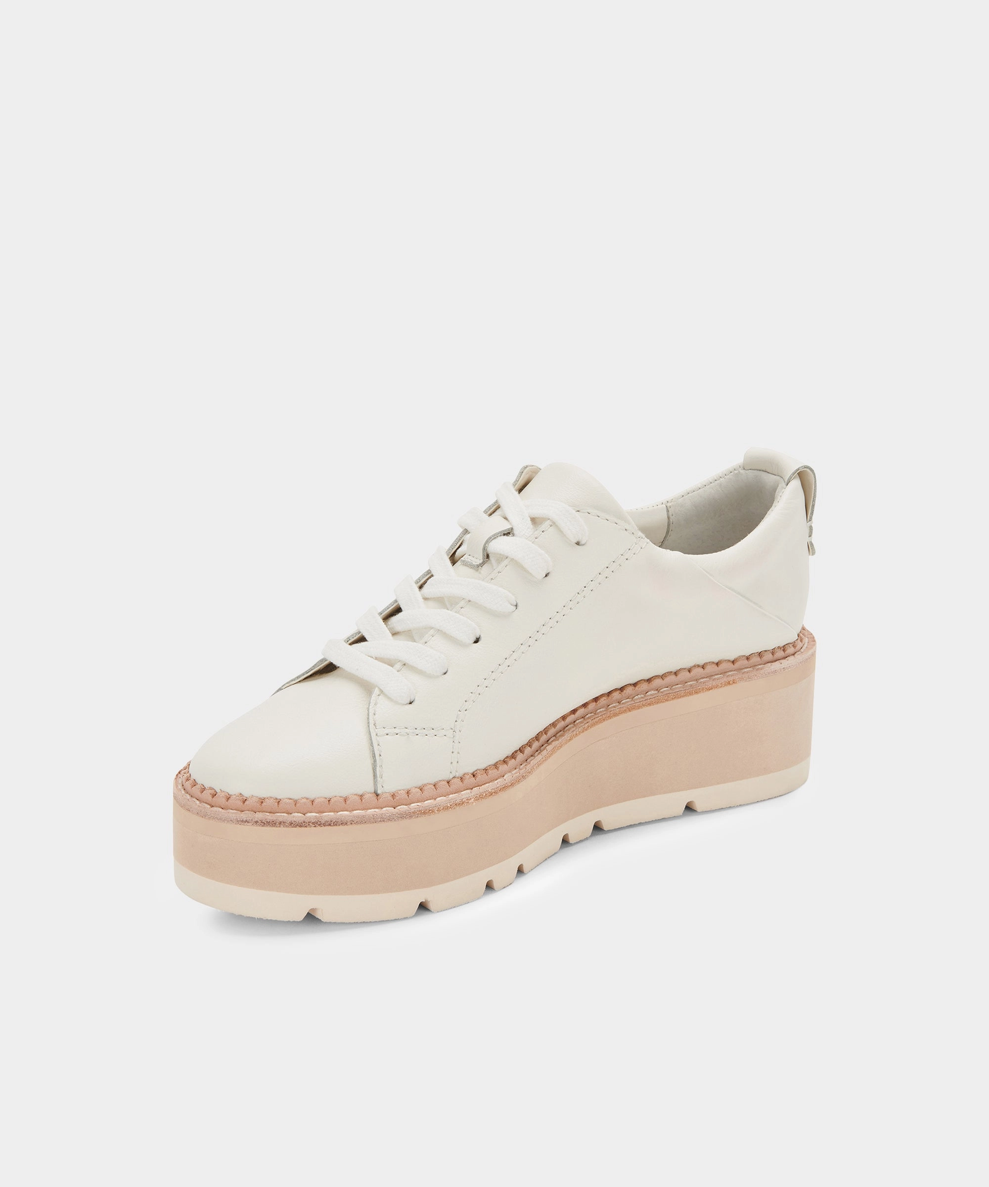 TOYAH SNEAKERS WHITE LEATHER - re:vita