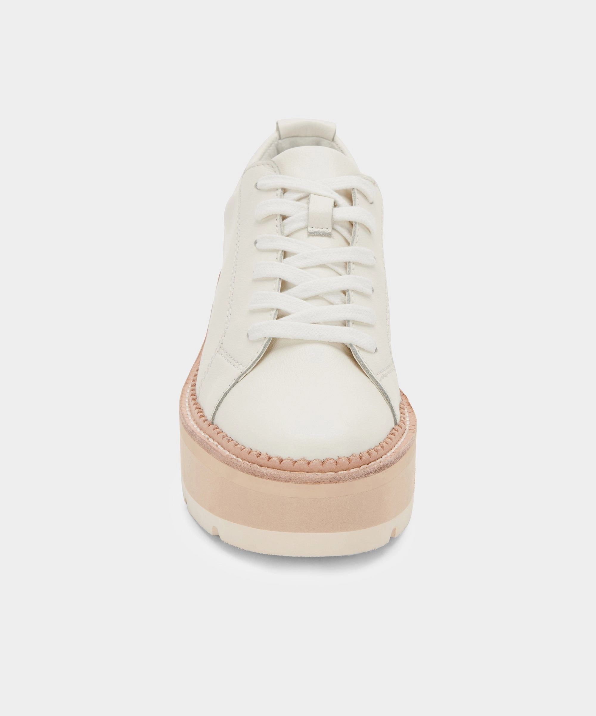 TOYAH SNEAKERS WHITE LEATHER - re:vita