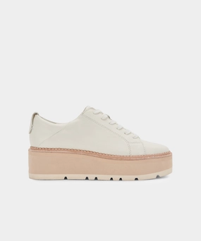 TOYAH SNEAKERS WHITE LEATHER - re:vita