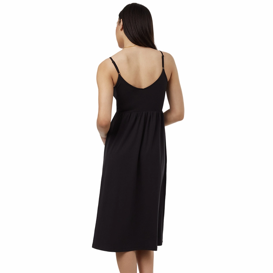 Women's Modal Sunset Dress (Meteorite Black)